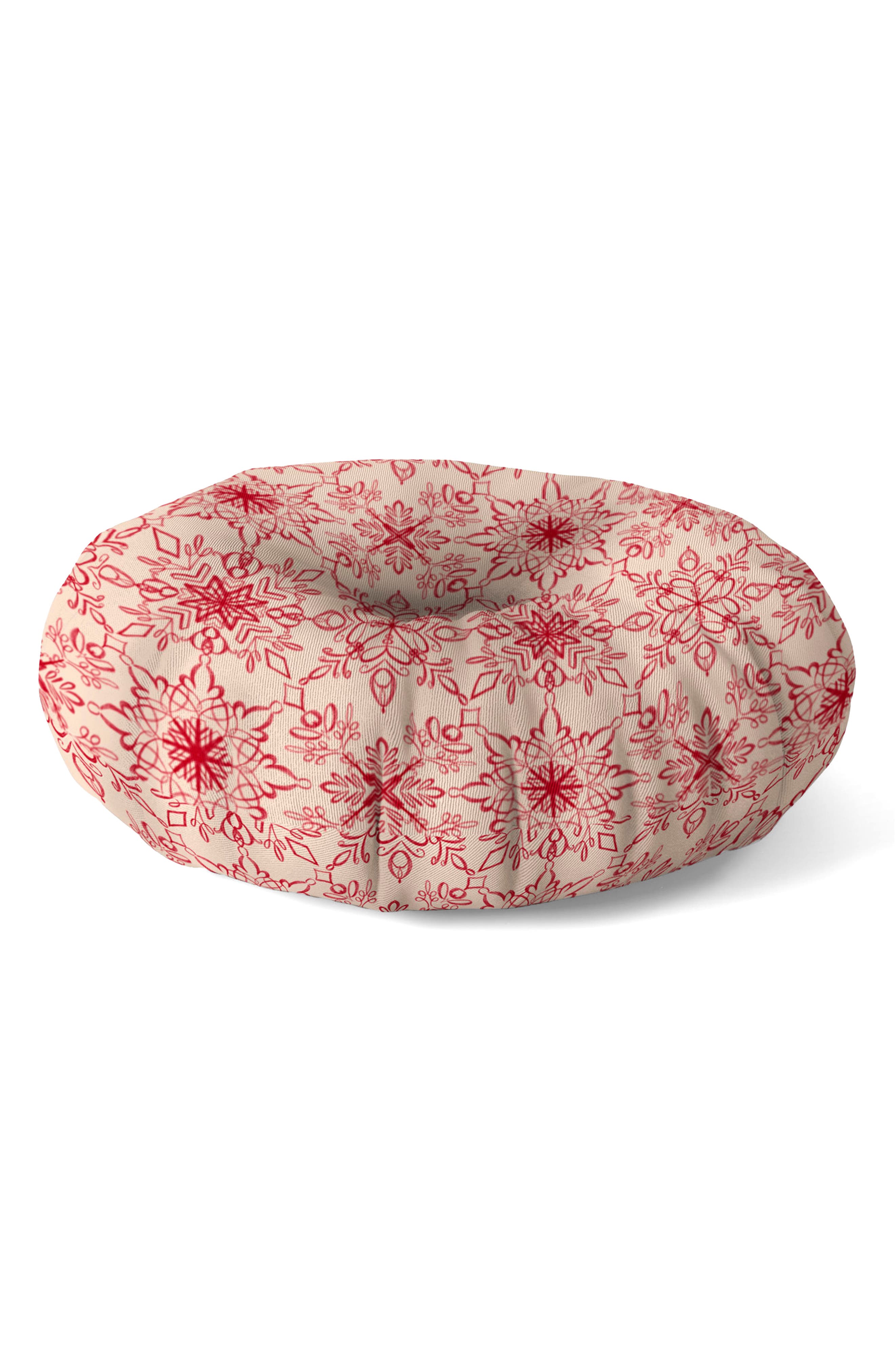 Deny Designs Snowflake Print Floor Pillow