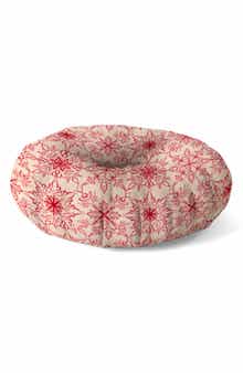 Deny Designs Snowflake Print Floor Pillow