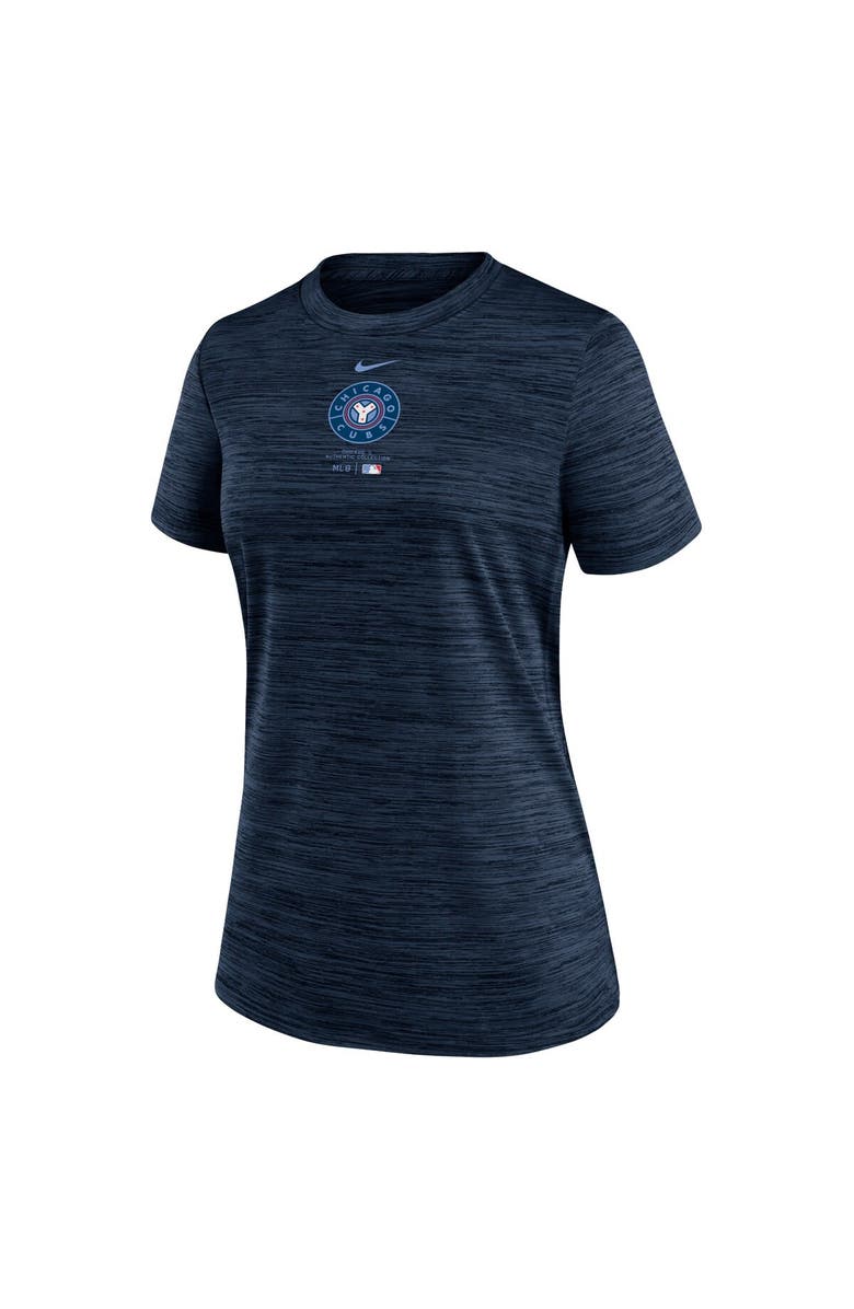 Nike Women's Nike Navy Chicago Cubs City Connect Practice Velocity T-Shirt, Alternate, color, 