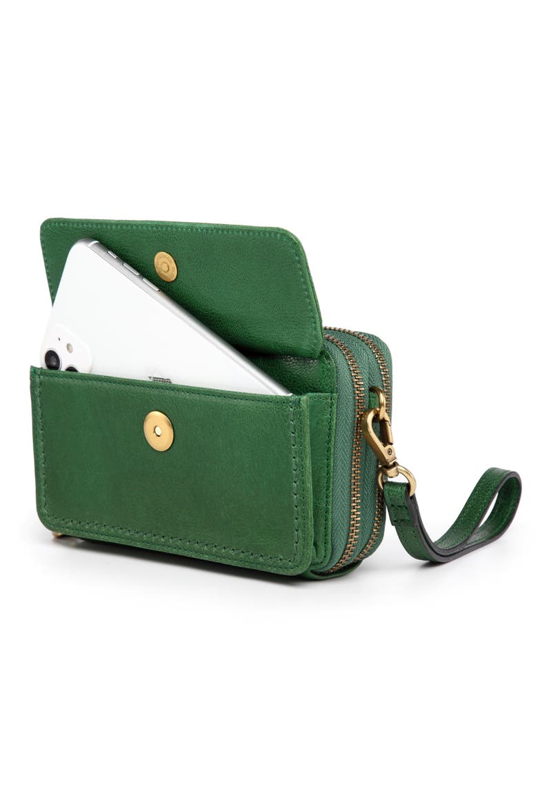 Northwood Genuine Leather Convertible Crossbody Wallet, Alternate, color, Green