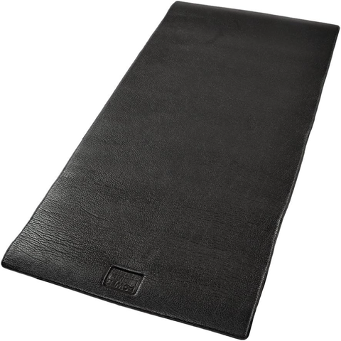Exercise Mat 68 x 24 - Padded Jet Black Yoga Mat for Exercise & Fitness