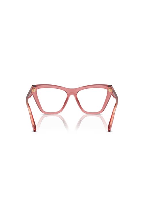Michael Kors 54mm Cat Eye Optical Glasses In Red