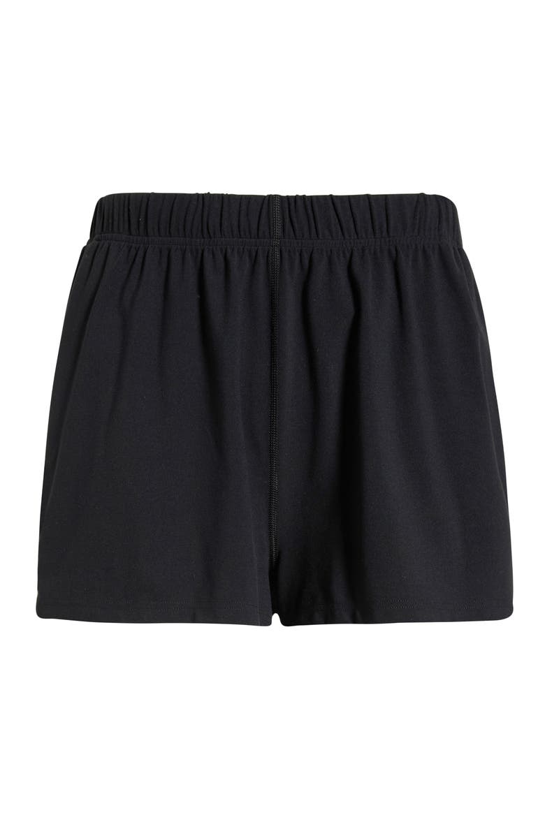Ella Airweight Track Shorts, Alternate, color, BLACK/ WHITE