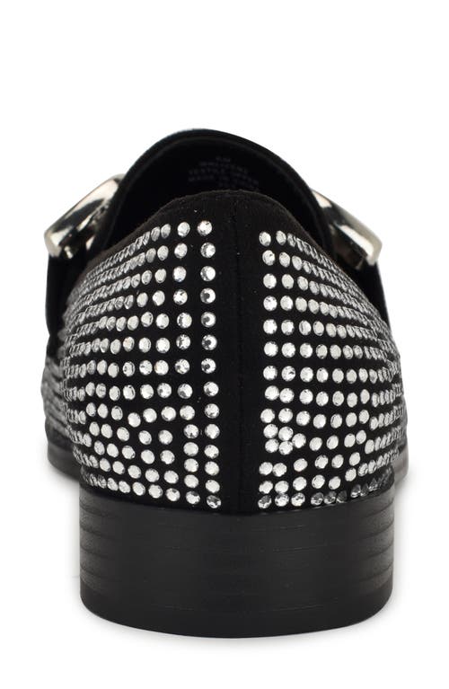 Nine West Lilma Womens Embellished Textured Slip-on Sneakers In Black