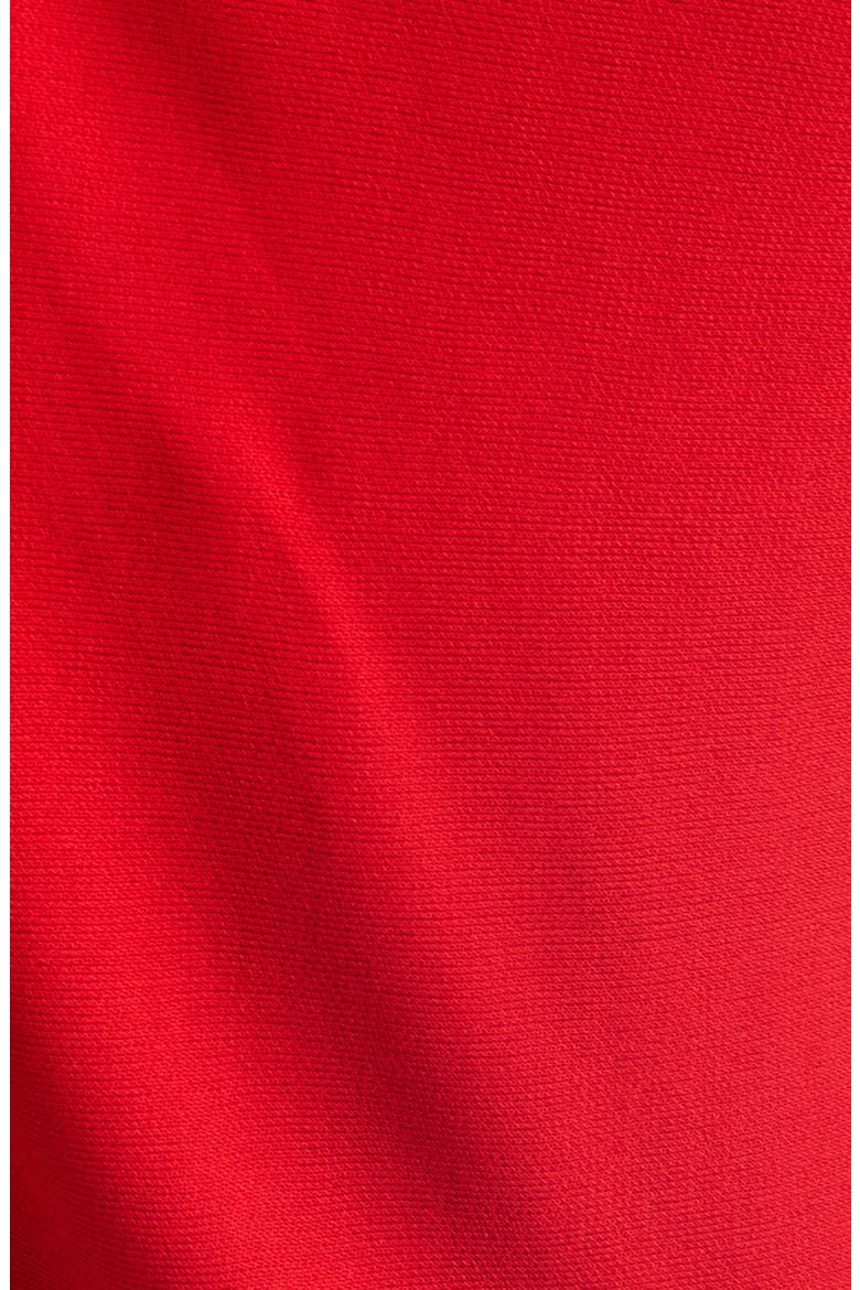 Draped Crepe Jersey Dress, Alternate, color, RUBY RED