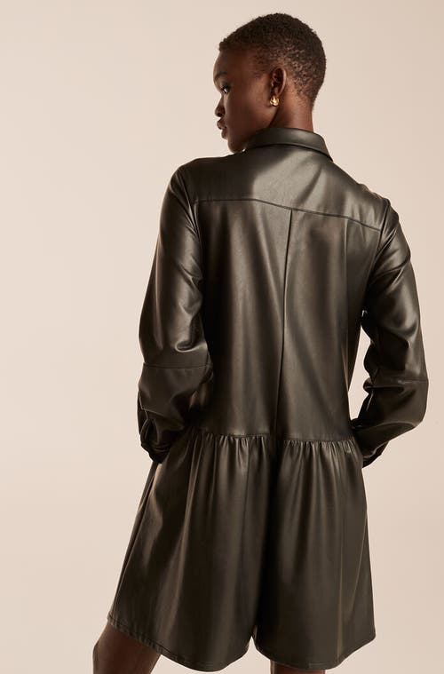 REBECCA TAYLOR REBECCA TAYLOR VEGAN LEATHER ROMPER