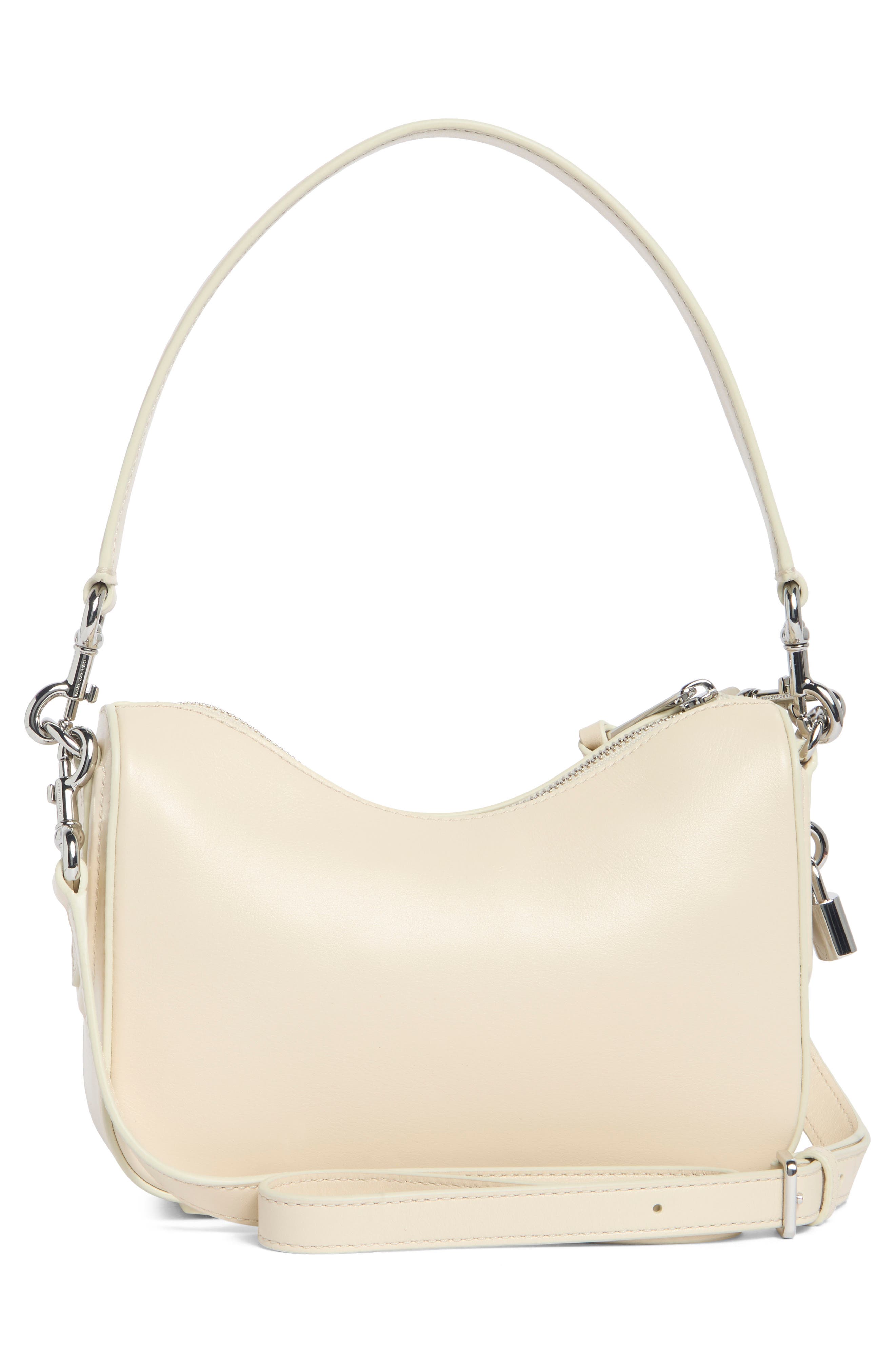 Daisy Appliqué Small Shoulder Bag, Alternate, color, MARSHMALLOW