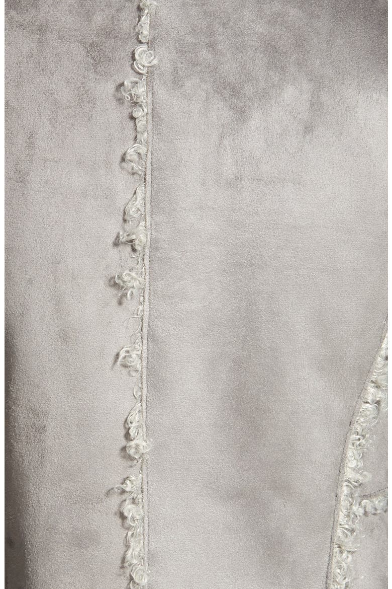 Faux Shearling Vest, Alternate, color, ICE GREY