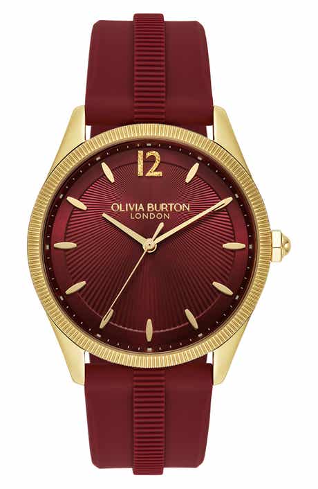 Olivia Burton Radiate Silicone Strap Watch, 38mm