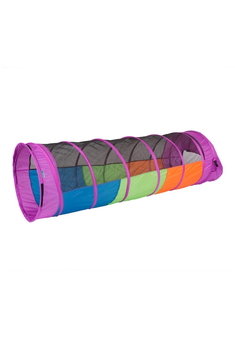 Peek-a-Boo I See You 6-Foot Tunnel, Main, color, PURPLE BLUE GREEN YELLOW