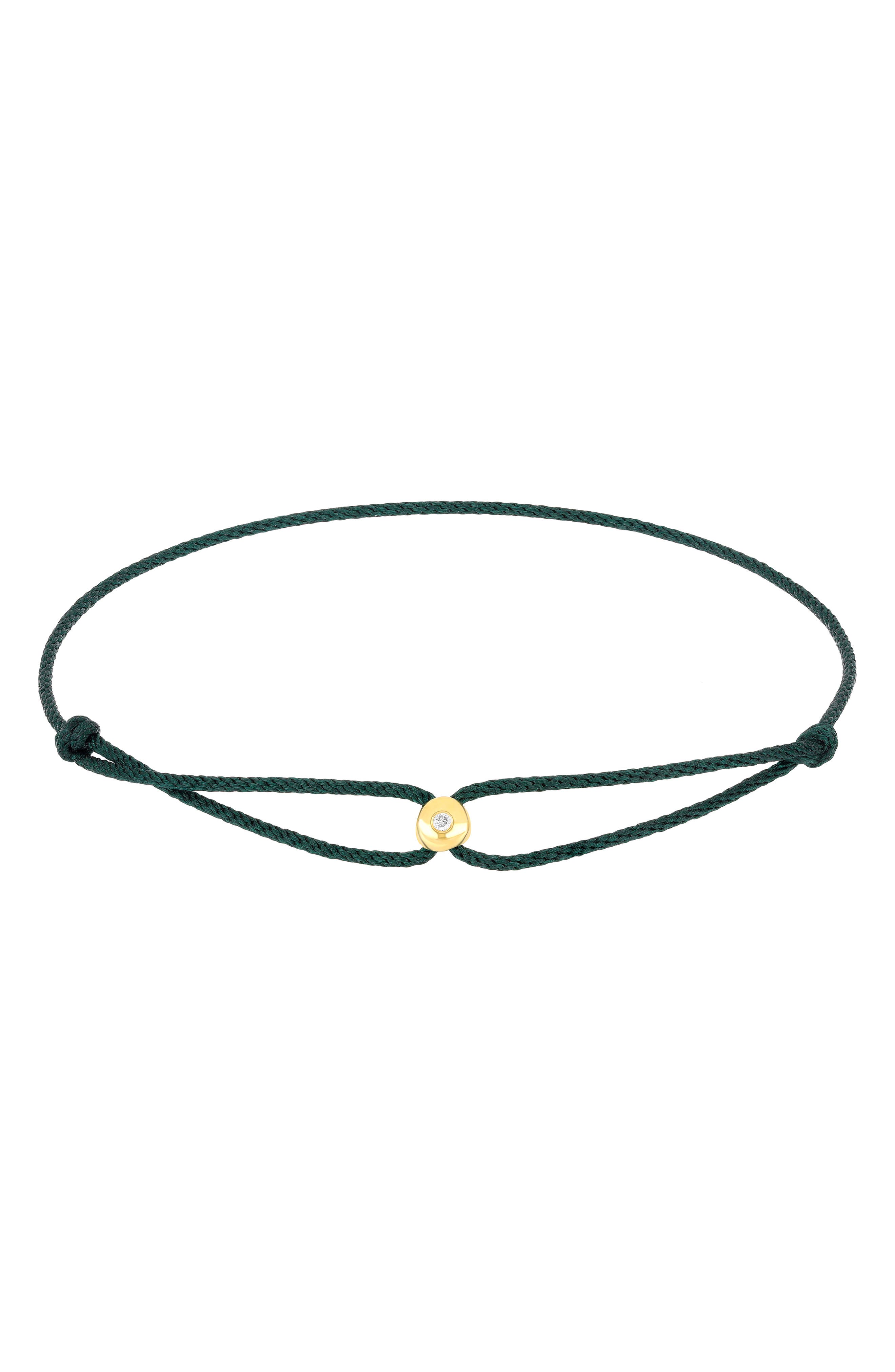 14K YELLOW GOLD / DARK GREEN