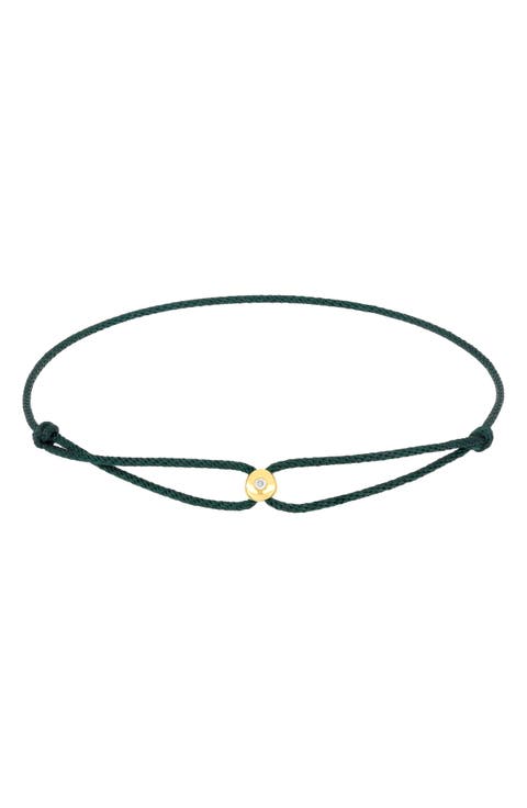 Diamond Dot Cord Bracelet