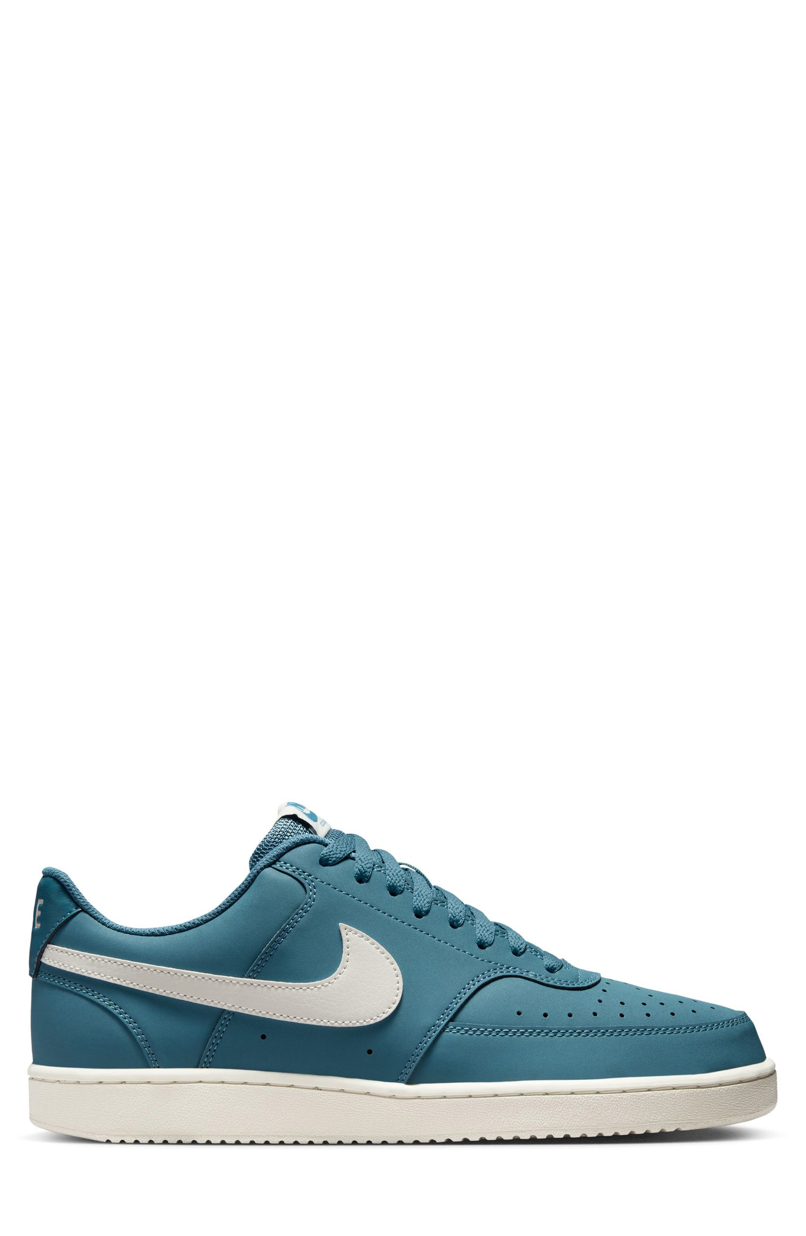 Nike Court Vision Low Sneaker, Alternate, color, Smokey Blue/ Sail