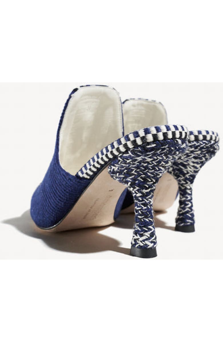 Amambaih Mencia Heel Fabric Mules, Alternate, color, Night