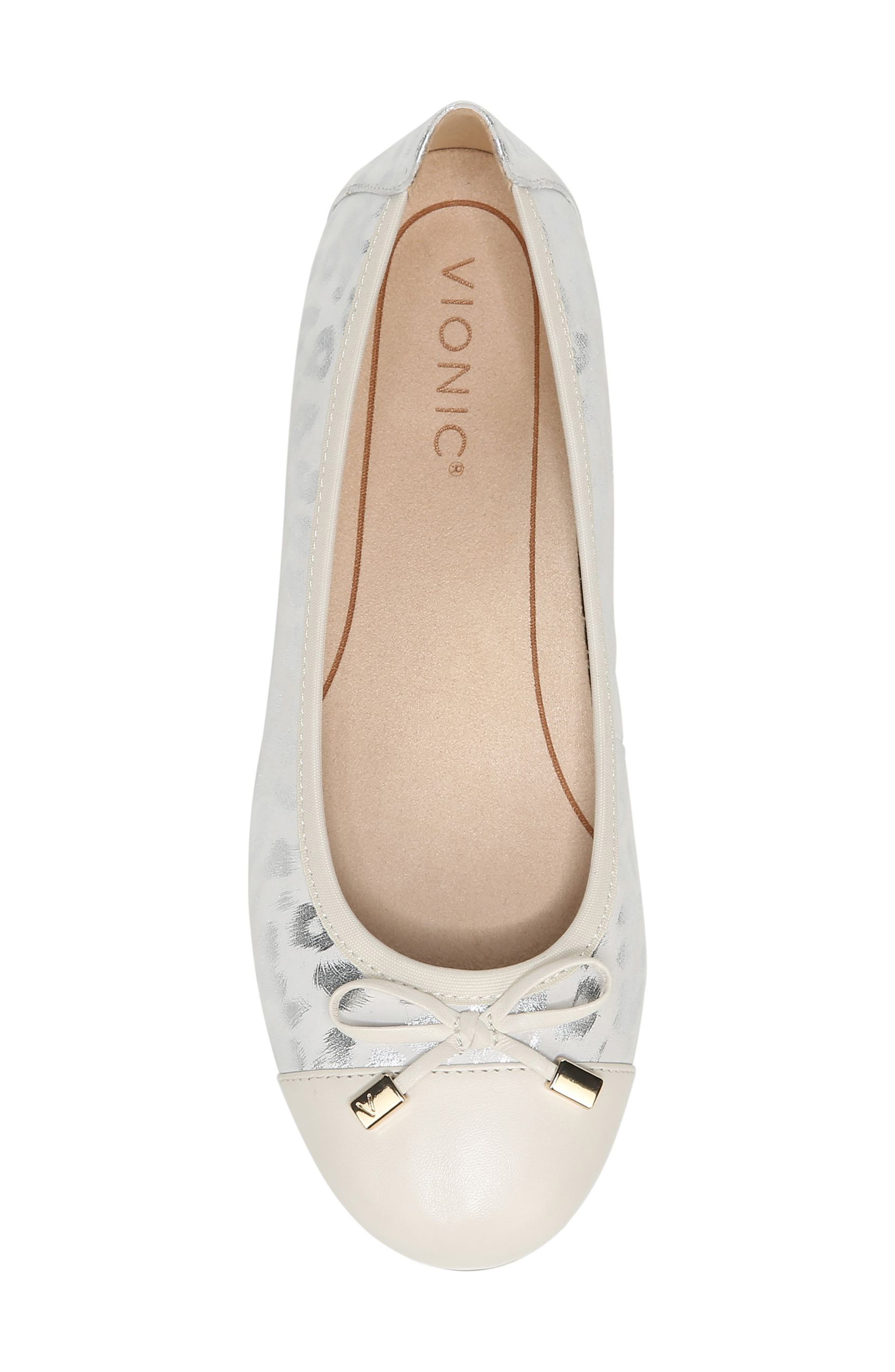 Minna Cap Toe Flat, Alternate, color, CREAM