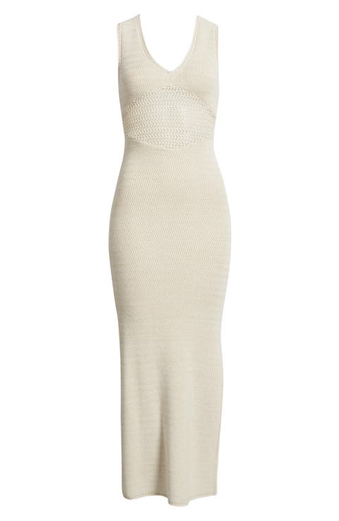 Melanie Crochet Body-Con Midi Dress
