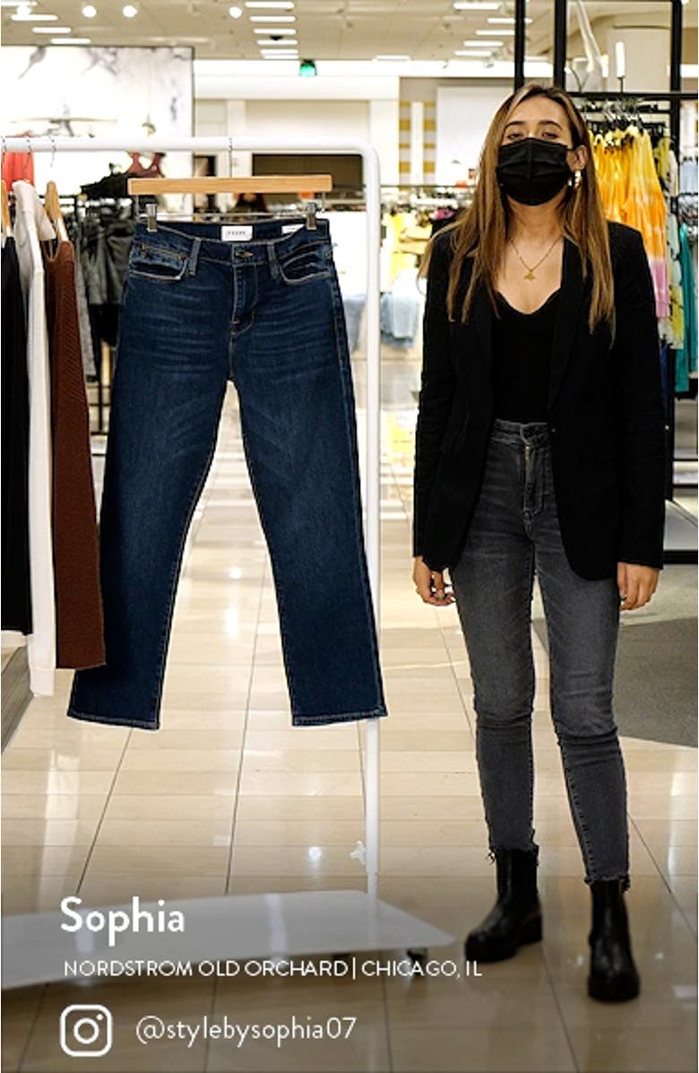 Le High Ankle Straight Leg Jeans, sales video thumbnail