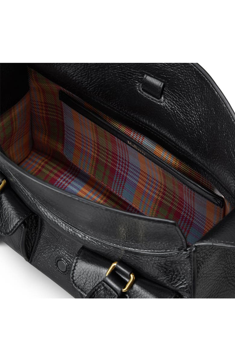 Mulberry Small Roxanne High Shine Leather Crossbody Bag, Alternate, color, Black