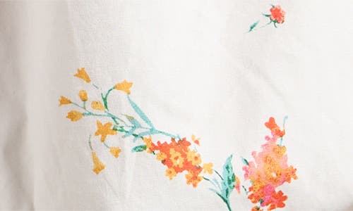 Shop Wayf Sage Floral Stretch Cotton Bubble Shorts In Ivory Blossom