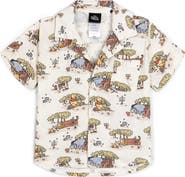 Disney Winnie the Pooh Short Sleeve Button Down Shirt