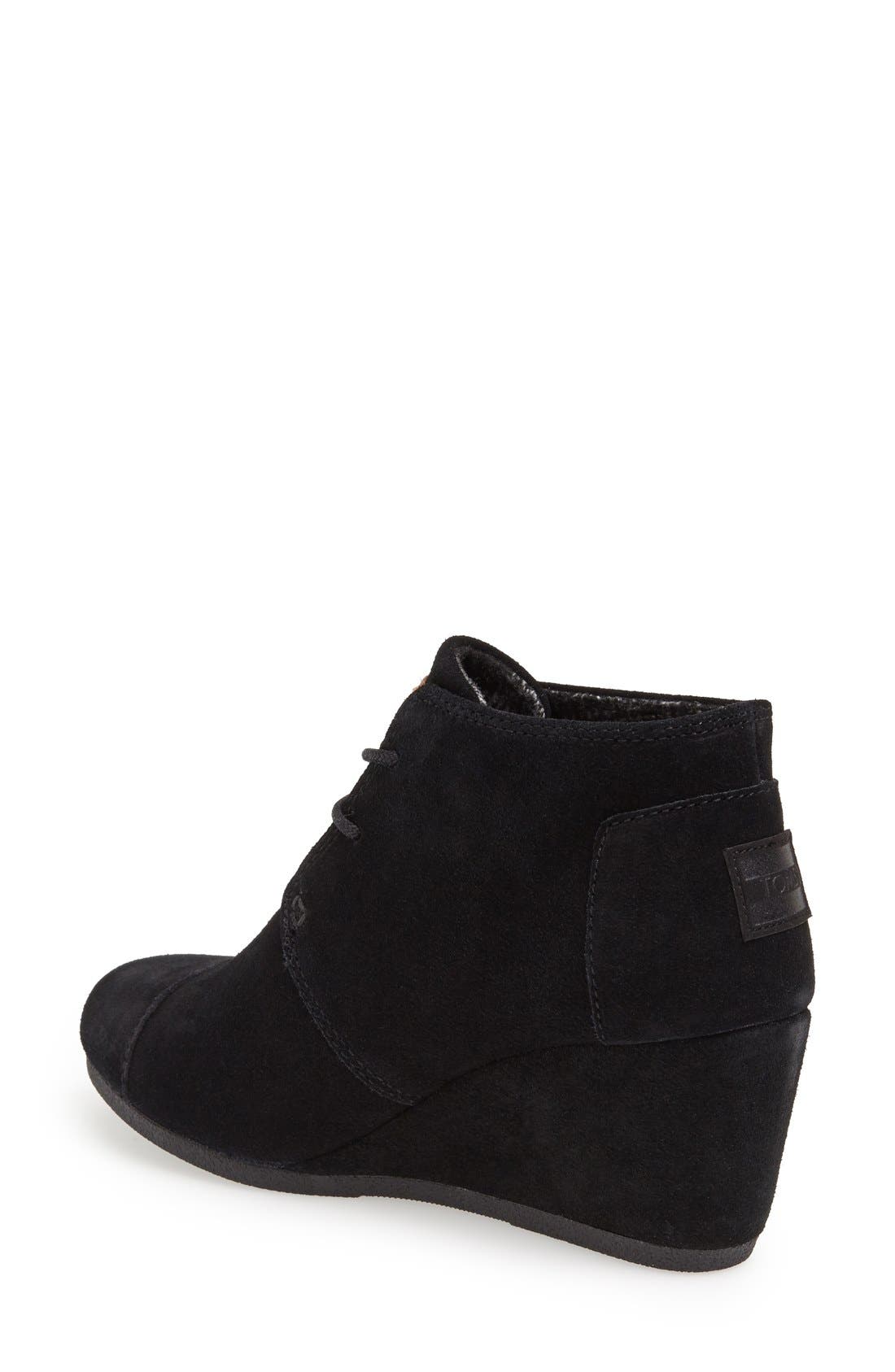 TOMS 'Desert' Wedge Bootie, Alternate, color, 