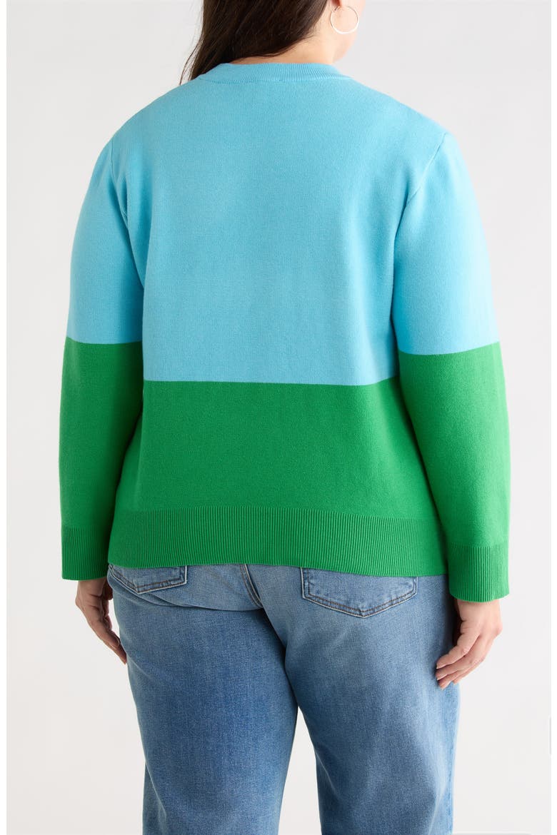 Kelsey's Farm Jacquard Sweater, Alternate, color, KELLY-BLUE-MULTI