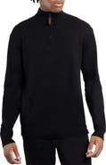 Spring + Mercer Mock Neck Quarter Zip Sweater