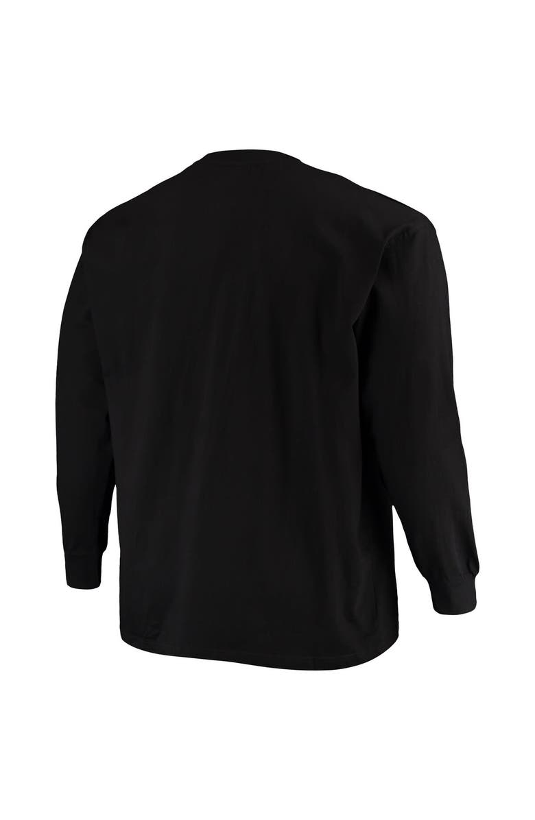 FANATICS Men's Fanatics Branded Black Denver Broncos Big & Tall Color Pop Long Sleeve T-Shirt, Alternate, color,