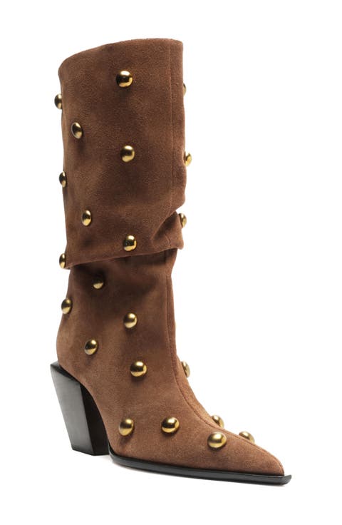 Tulsa Stud Pointed Toe Boot (Women) (Narrow Calf)