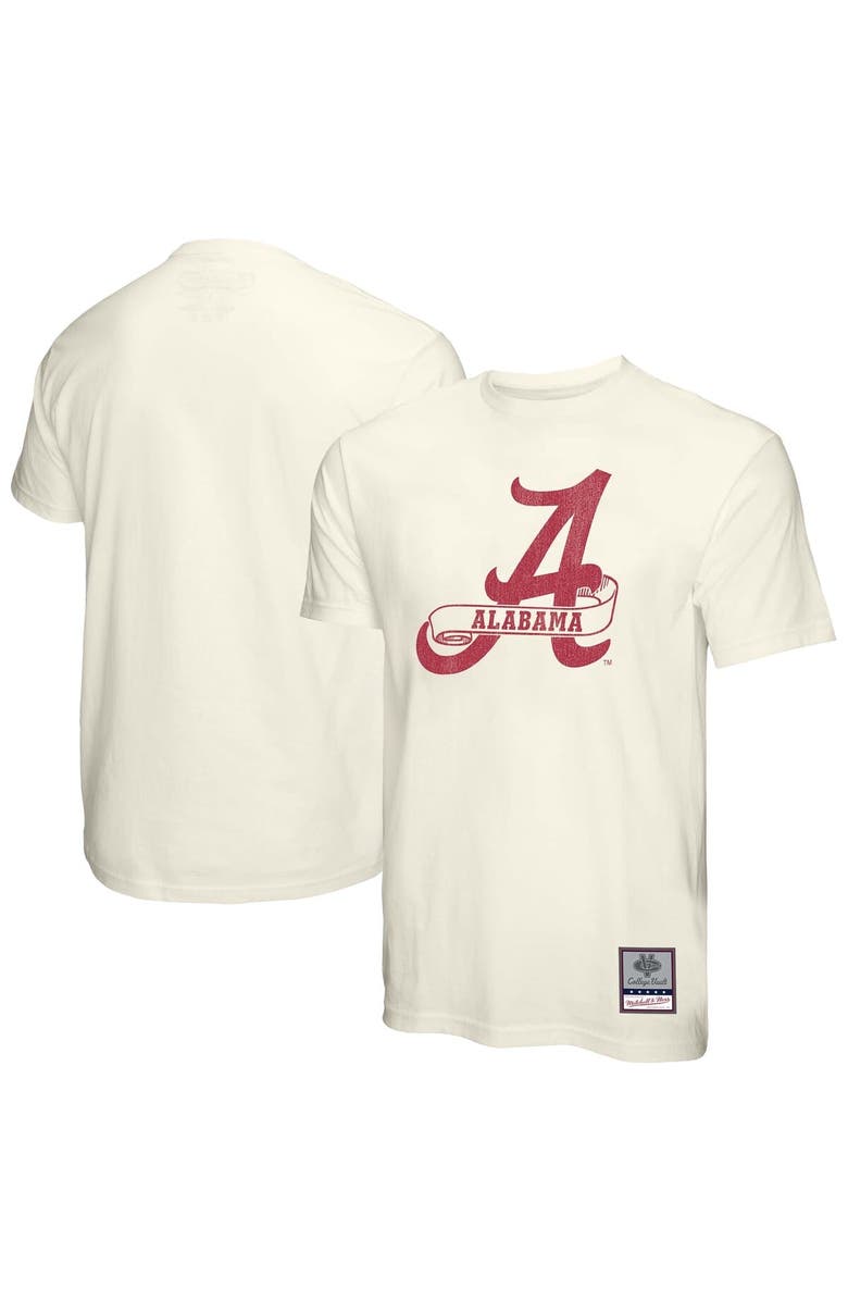 Mitchell & Ness Men's Mitchell & Ness  Cream Alabama Crimson Tide Vintage Tone T-Shirt, Main, color, Cream