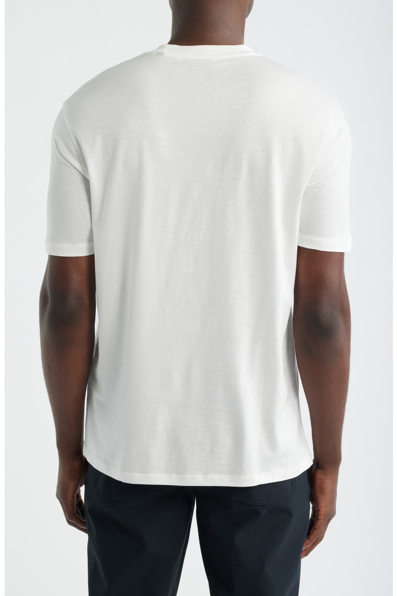 Embroidered Logo T-Shirt, Alternate, color, SOLID WHITE
