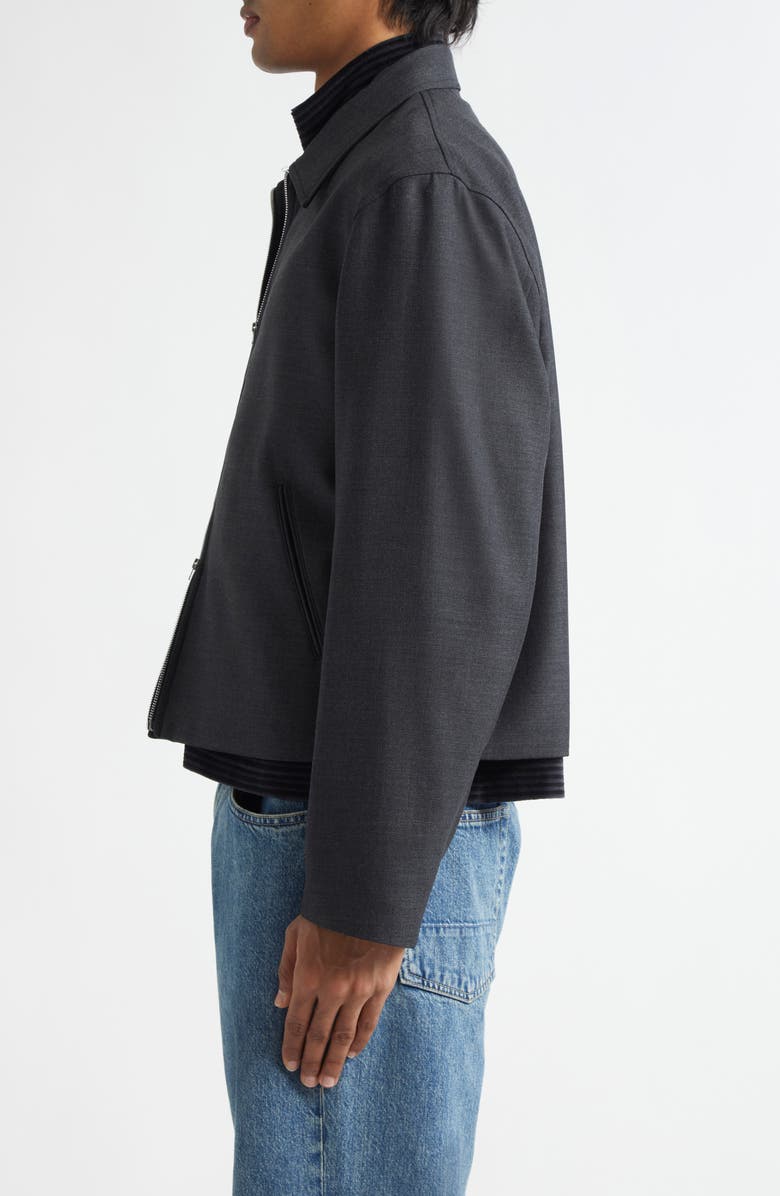 OUR LEGACY Boxy Mini Wool Jacket, Alternate, color, Premium Charcoal Office Wool