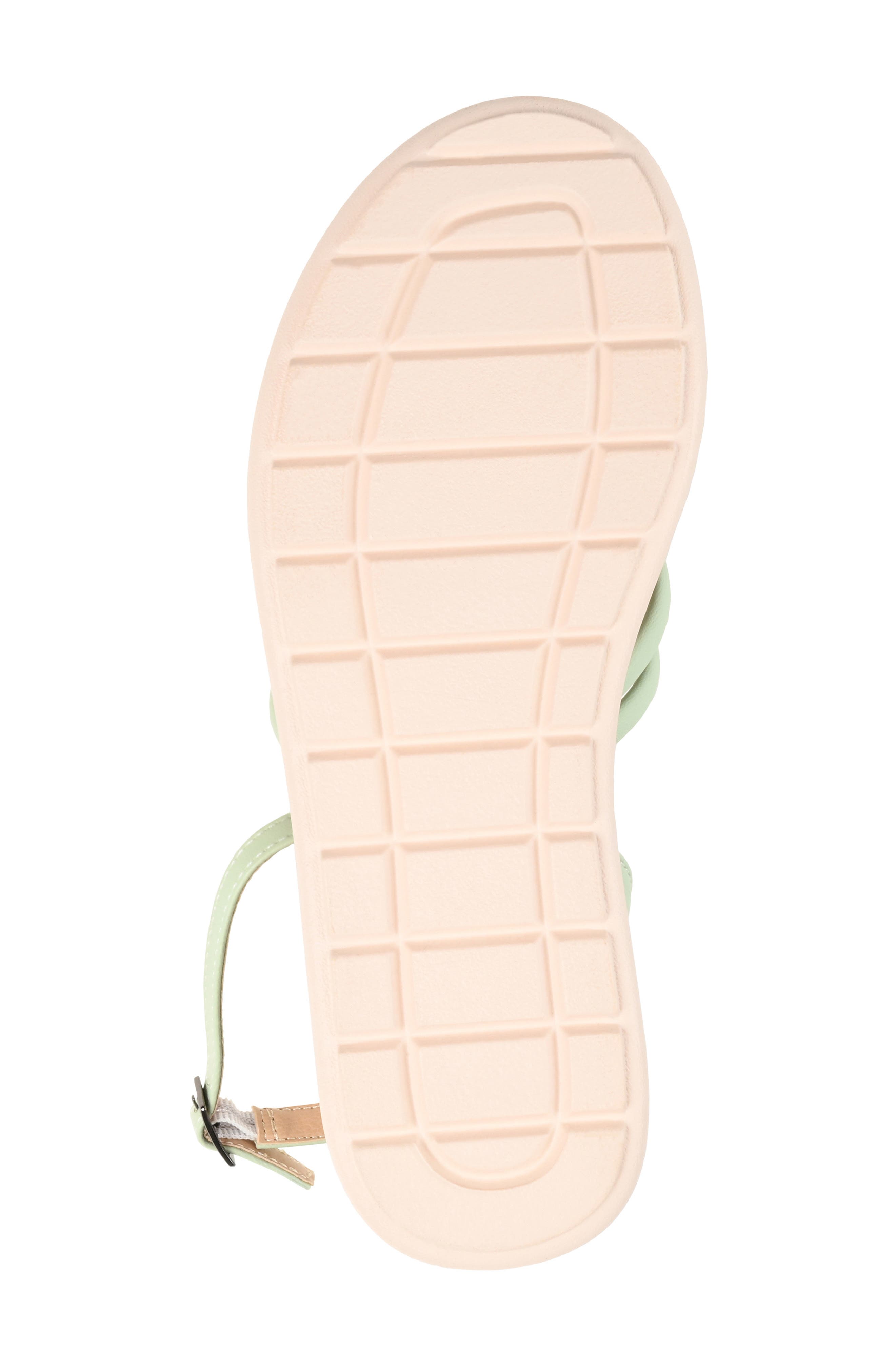 Journee Collection Flatform Sandal, Alternate, color, Sage