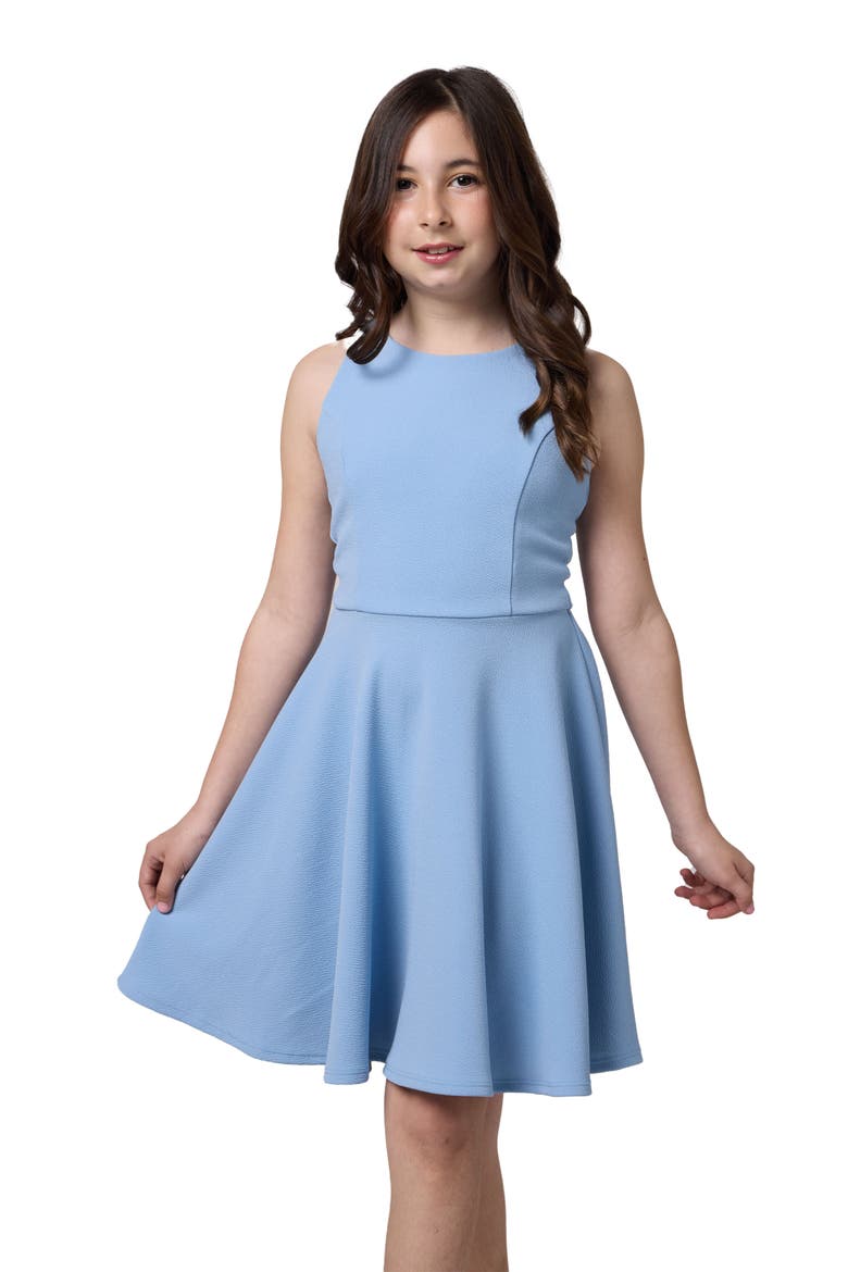 Textured Racerback Dress in Longer Length, Main, color, LIGHT BLUE