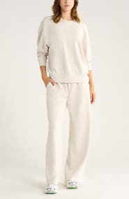 Zella Soft Luxe Boxy Crew Sweatshirt
