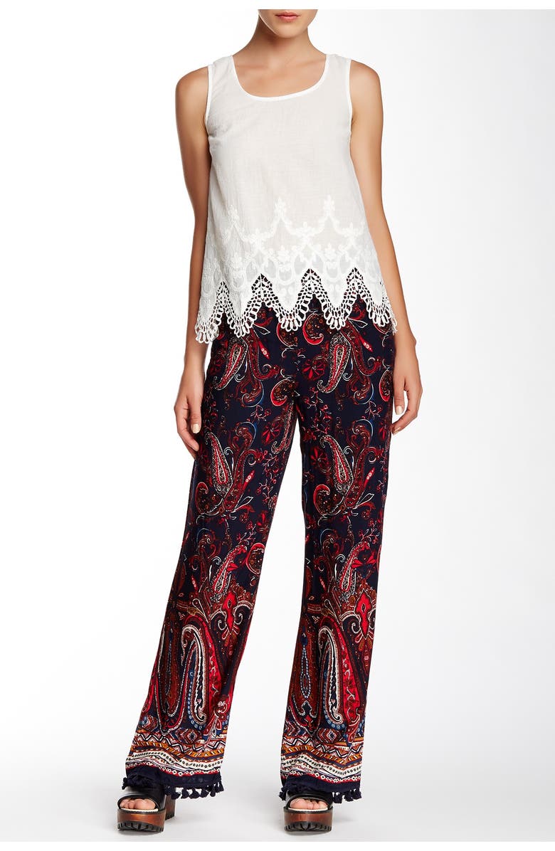 Blu Pepper Printed Pants, Alternate, color, 