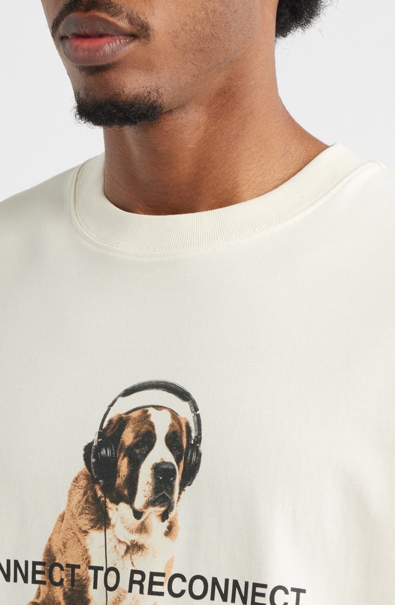 SANTO STUDIO Disconnect Drappo Graphic T-Shirt, Alternate, color, Cream