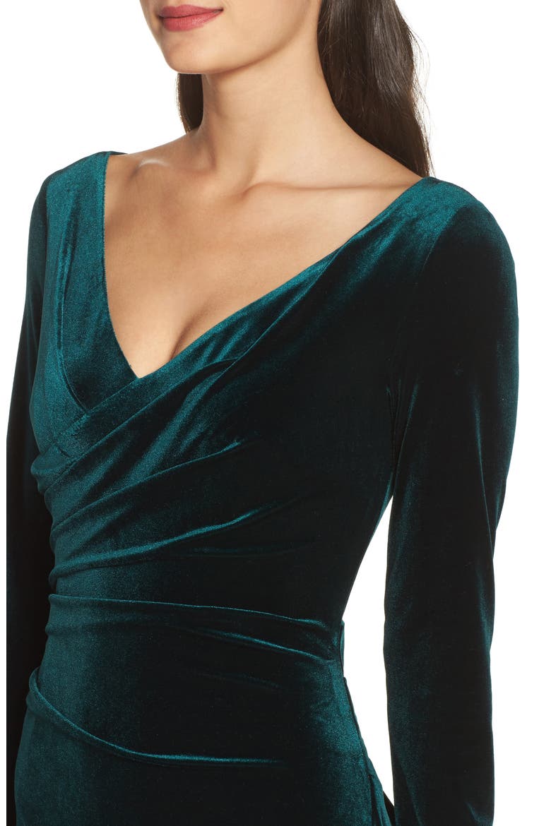 Velvet Gown, Alternate, color, HUNTER