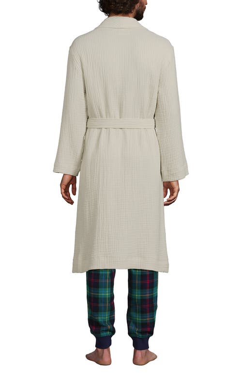 LANDS' END LANDS' END CALF LENGTH GAUZE ROBE