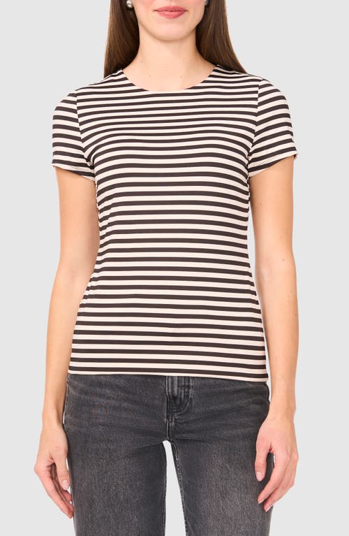 Halogenr Halogen(r) Essential Compression T-shirt In Rich Black Stripe