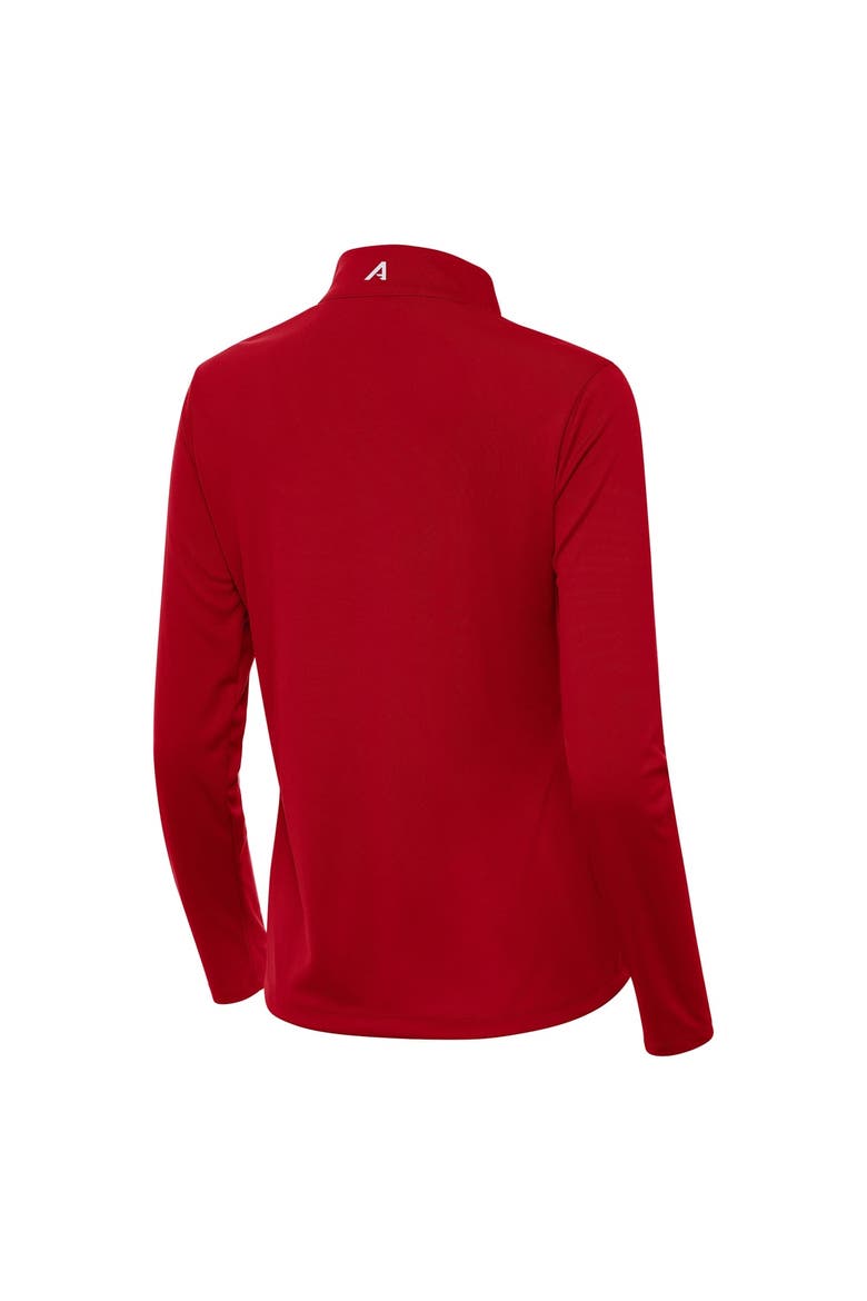 Women's Antigua  Crimson Indiana Hoosiers College Football Playoff 2025 National Champions Tribute Half-Zip Jacket, Alternate, color, Crimson