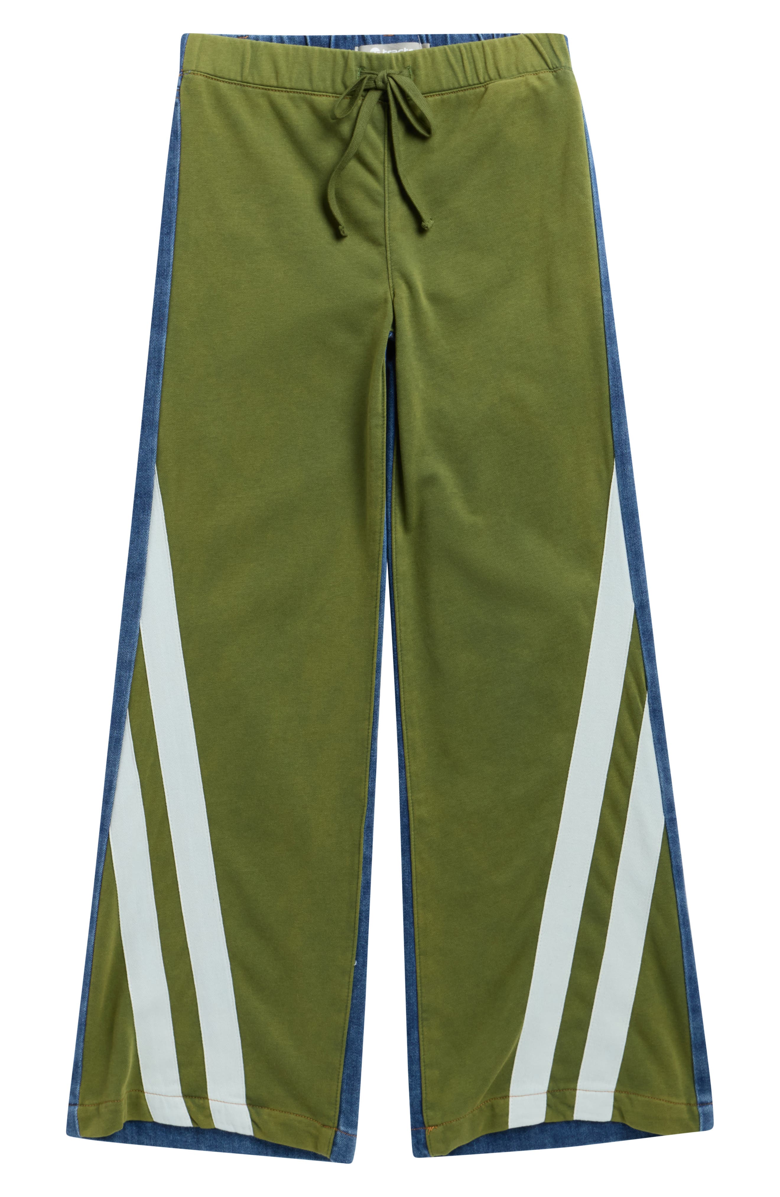 Kids' French Terry & Denim Track Pants