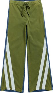 Tractr Kids' French Terry & Denim Track Pants