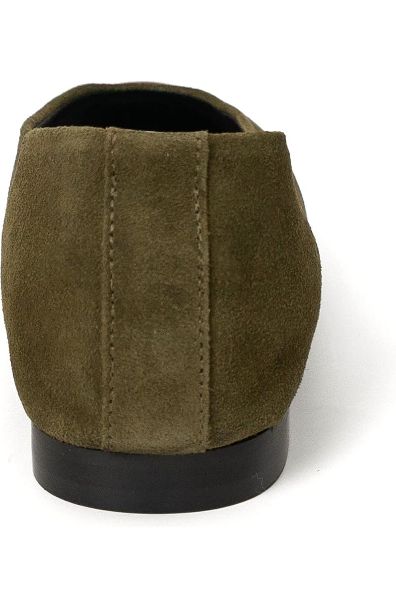 Menina Step Lucrecia Suede Ballet Flat, Alternate, color, Forest Green