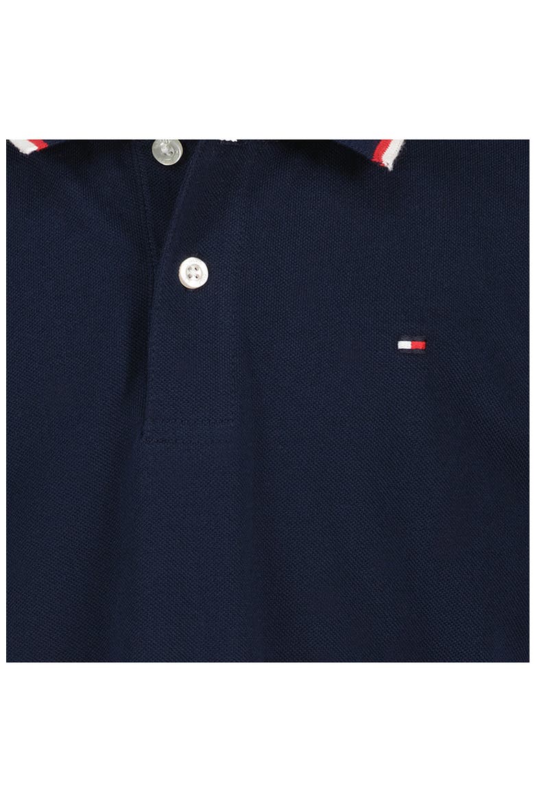 Kids' Tipped Cotton Polo, Alternate, color, NAVY BLAZER
