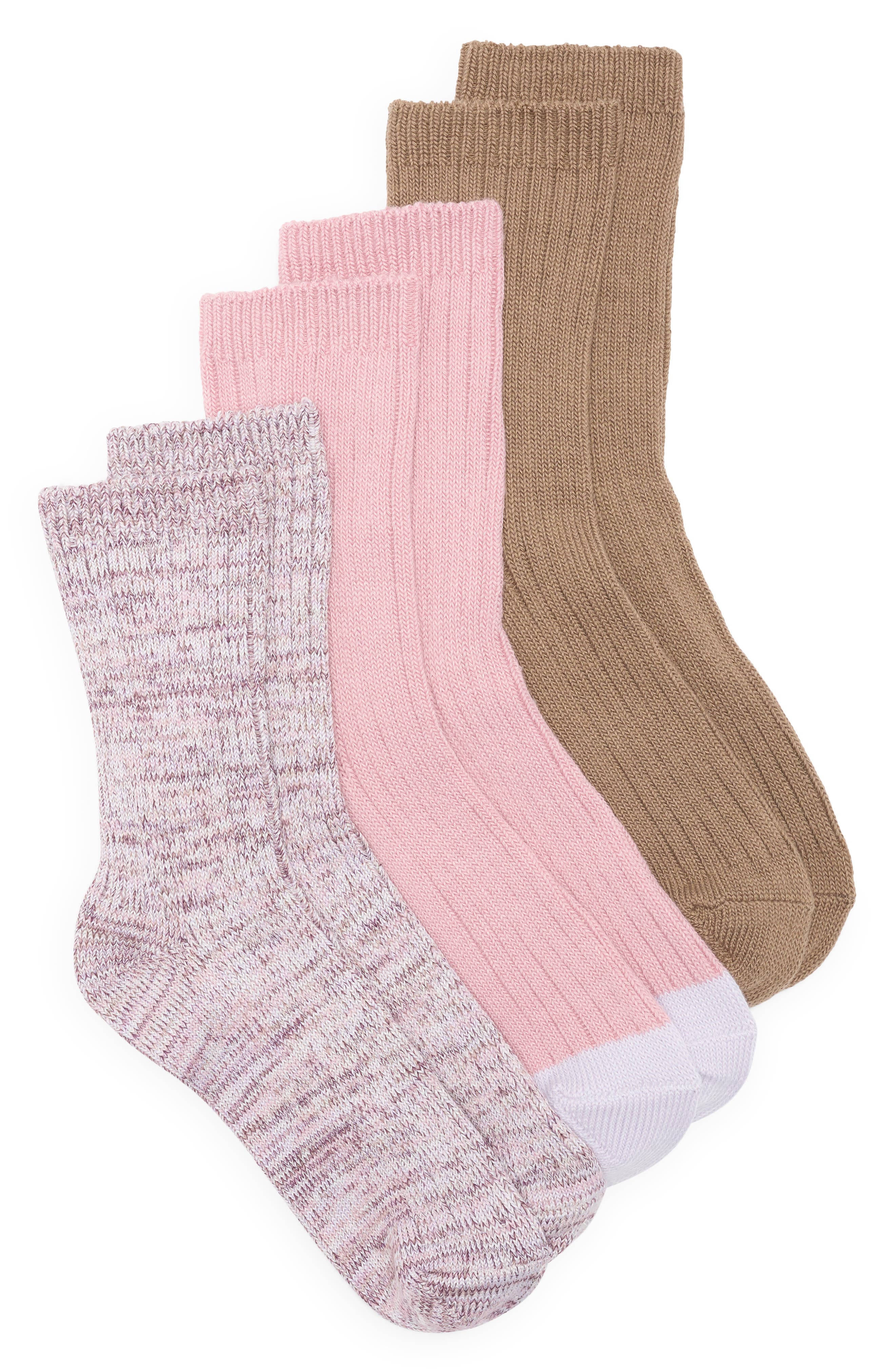 NORDSTROM RACK Assorted Marled 3-Pack Boot Socks