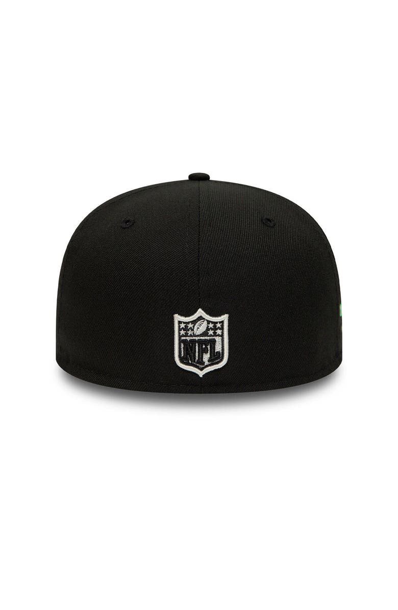 New Era Men's New Era Black Las Vegas Raiders Citrus Pop 59FIFTY Fitted Hat, Alternate, color, 