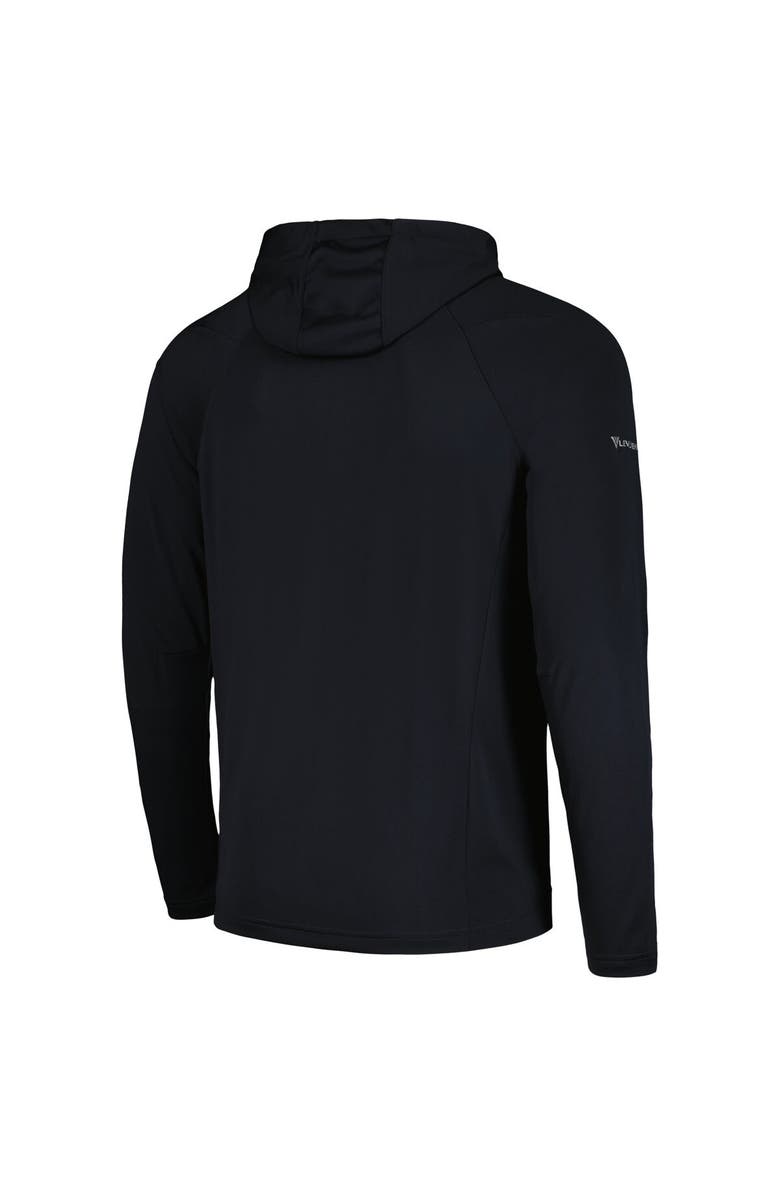 LEVELWEAR Men's Levelwear Black Chicago Bulls Zander Hoodie Raglan Quarter-Zip Top, Alternate, color, Black