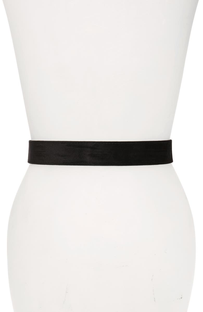 Steve Madden Velvet Western Belt, Alternate, color, 