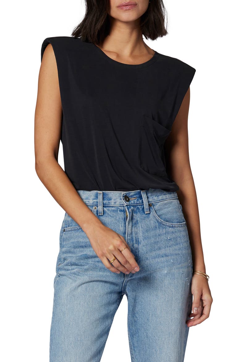 Estelle Muscle T-Shirt, Main, color, TRUE BLACK